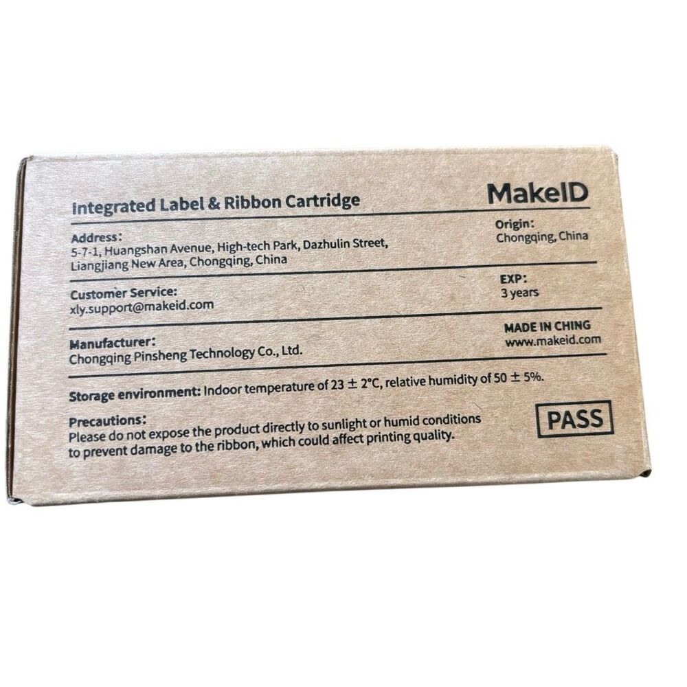MakeID Integrated Label & Ribbon Cartridge *New* - Picture 4 of 4